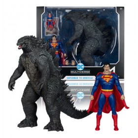 Superman Vs Godzilla Monsterverse Dc Multiverse Mcfarlane